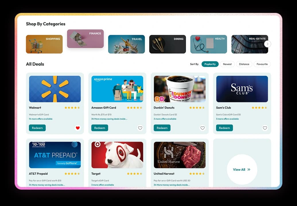 Global rewards with local curation