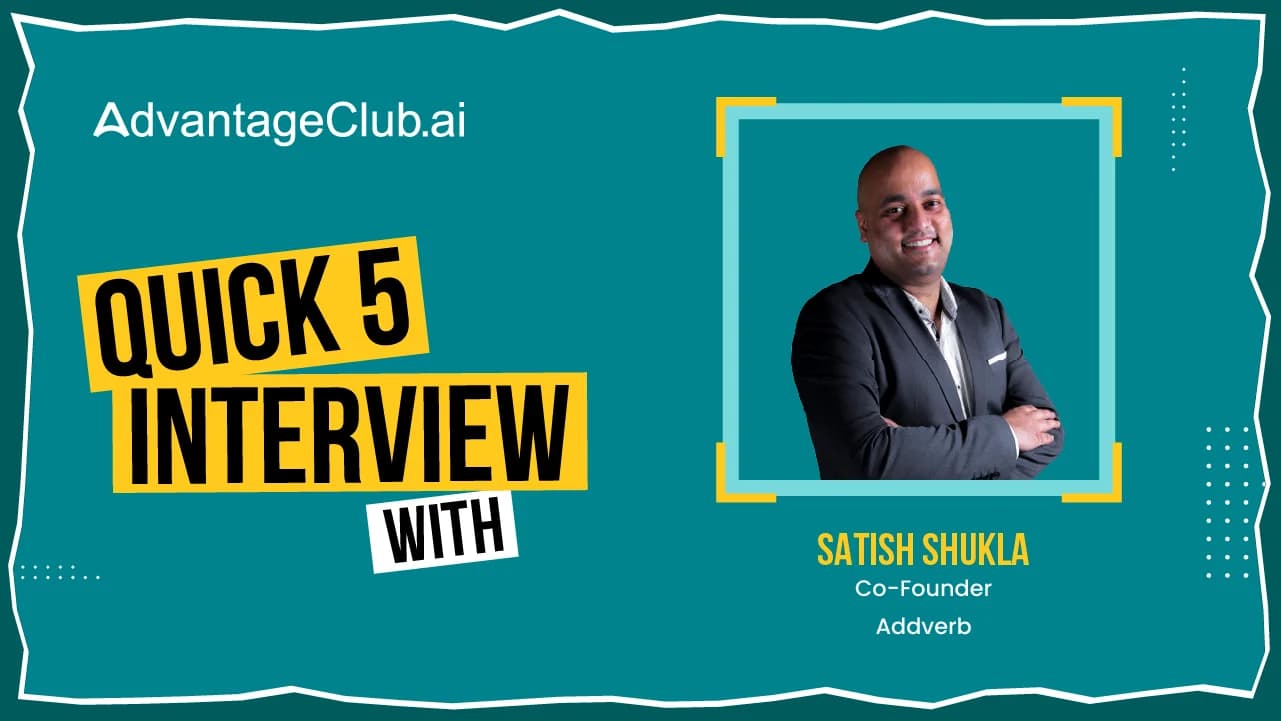 Quick 5 Interview with Addverb’s Mr. Satish Shukla
